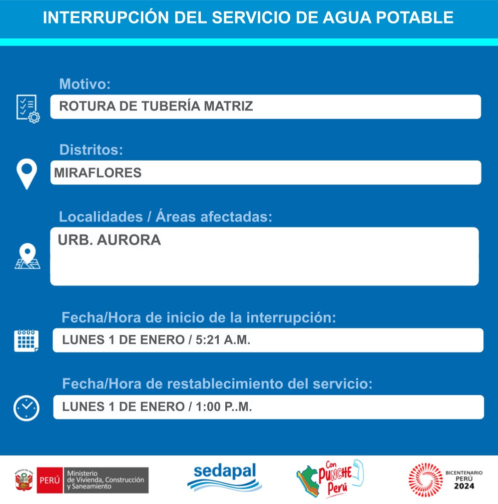 SedapalOficial tweet media