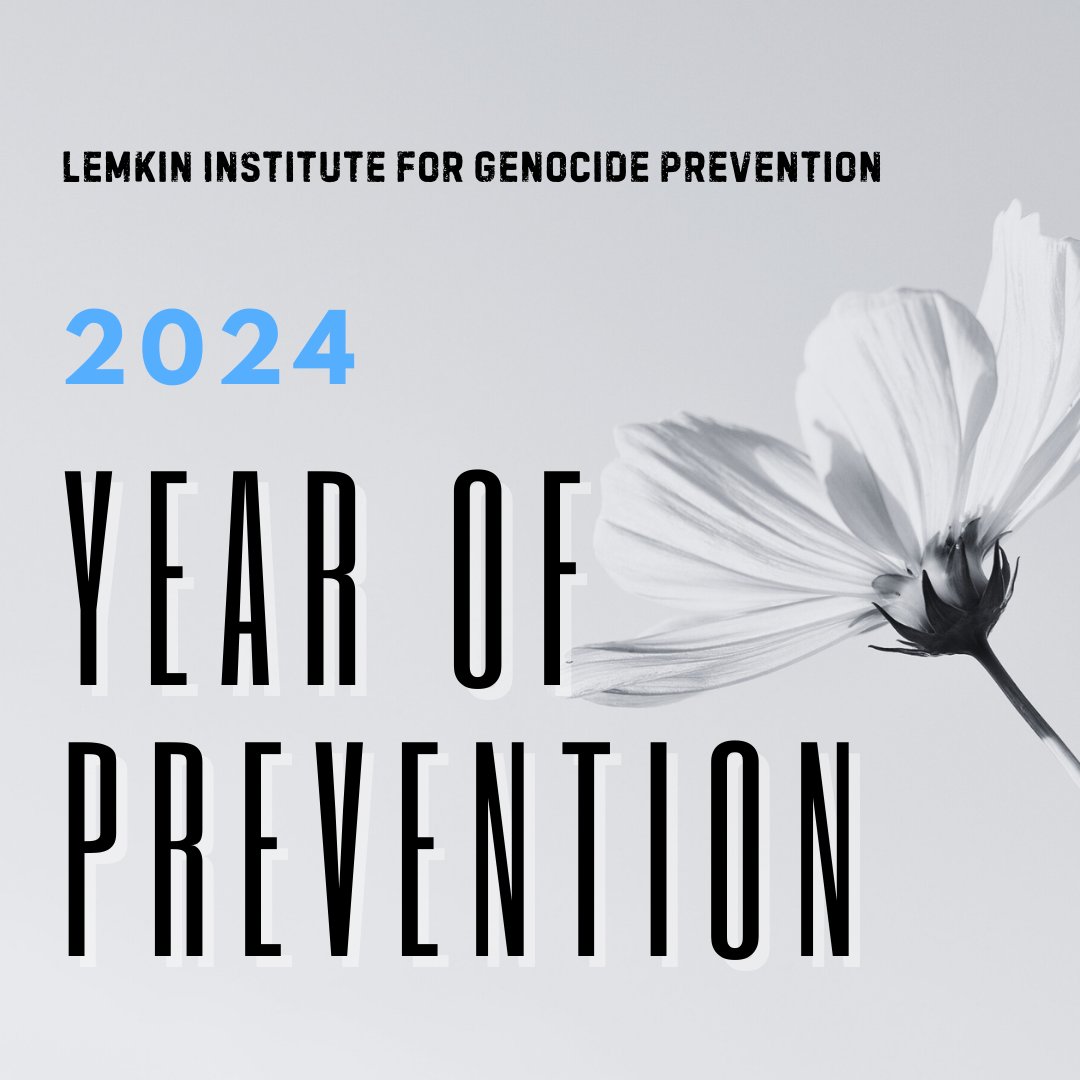 LemkinInstitute's tweet image. To start this new year off right, the @LemkinInstitute is announcing its 2024: Year of Prevention initiative.
Register now to be part of the solution!
We are saying "Enough is Enough" to the genocides being perpetrated by all the world's major powers. The global grassroots -…