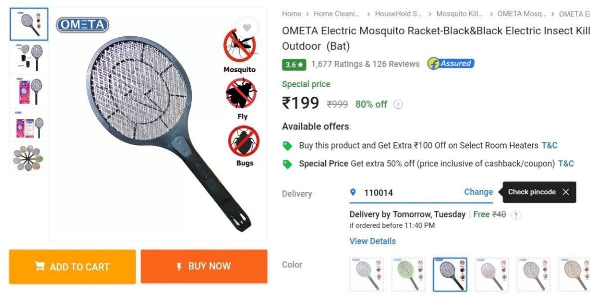 🔥Mosquito Rechargable Racket ₹199.

➡️  fktr.in/4vpLax8

#mosquitorechargableracket #MosquitoRacket #rechargeableracket #belishacollections