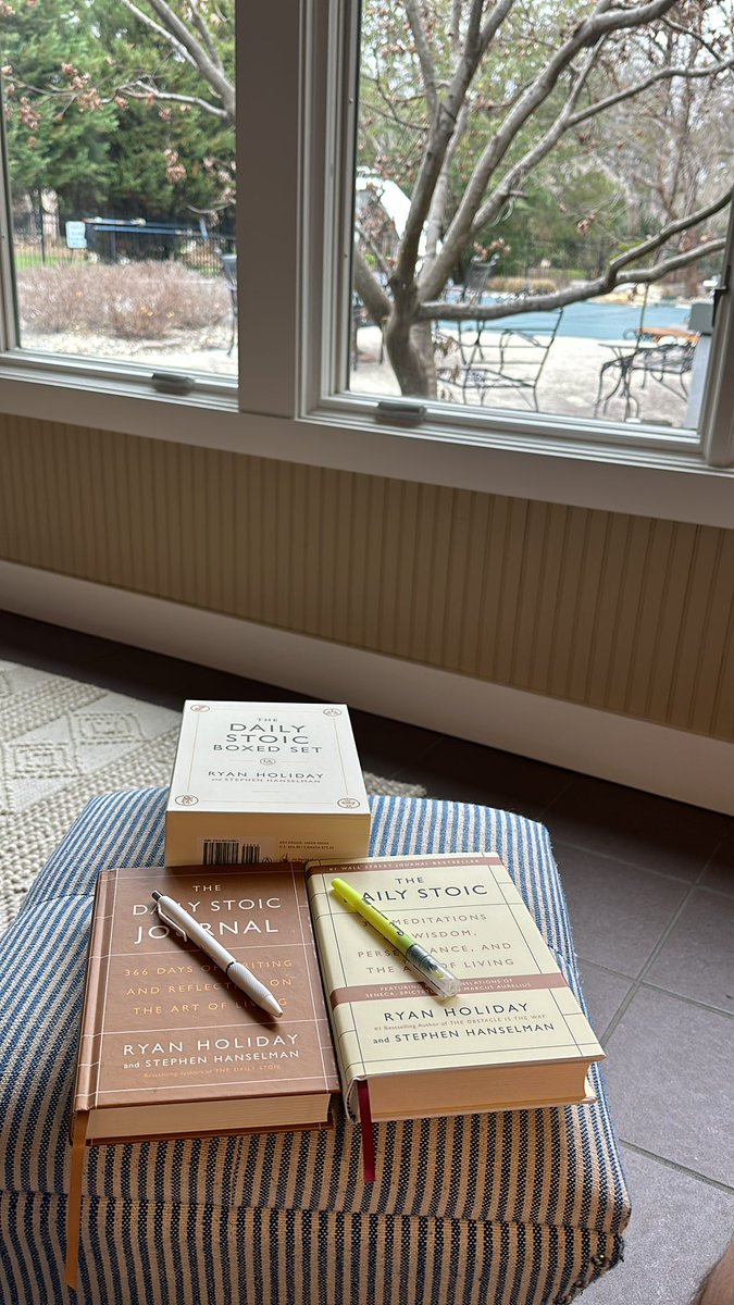 Trouttjdub's tweet photo. @RyanHoliday Enjoying this pursuit and excited to dig in. Day One down and can’t wait for more. Check on me in thirty days! Thanks for being a leader for this worthy mindset/lifestyle. Excited for big year after the passing of my beautiful wife in November. Keep doing good work! https://t.co/lOtAFZ9J9K