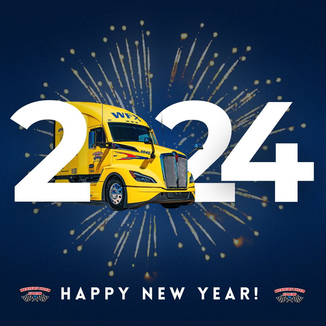 Revving up for a year of new opportunities and open roads! Wishing you a Happy New Year filled with prosperity, safe travels, and unforgettable moments. Let's make every mile count in 2024! 🌟🚛 #driveWFX