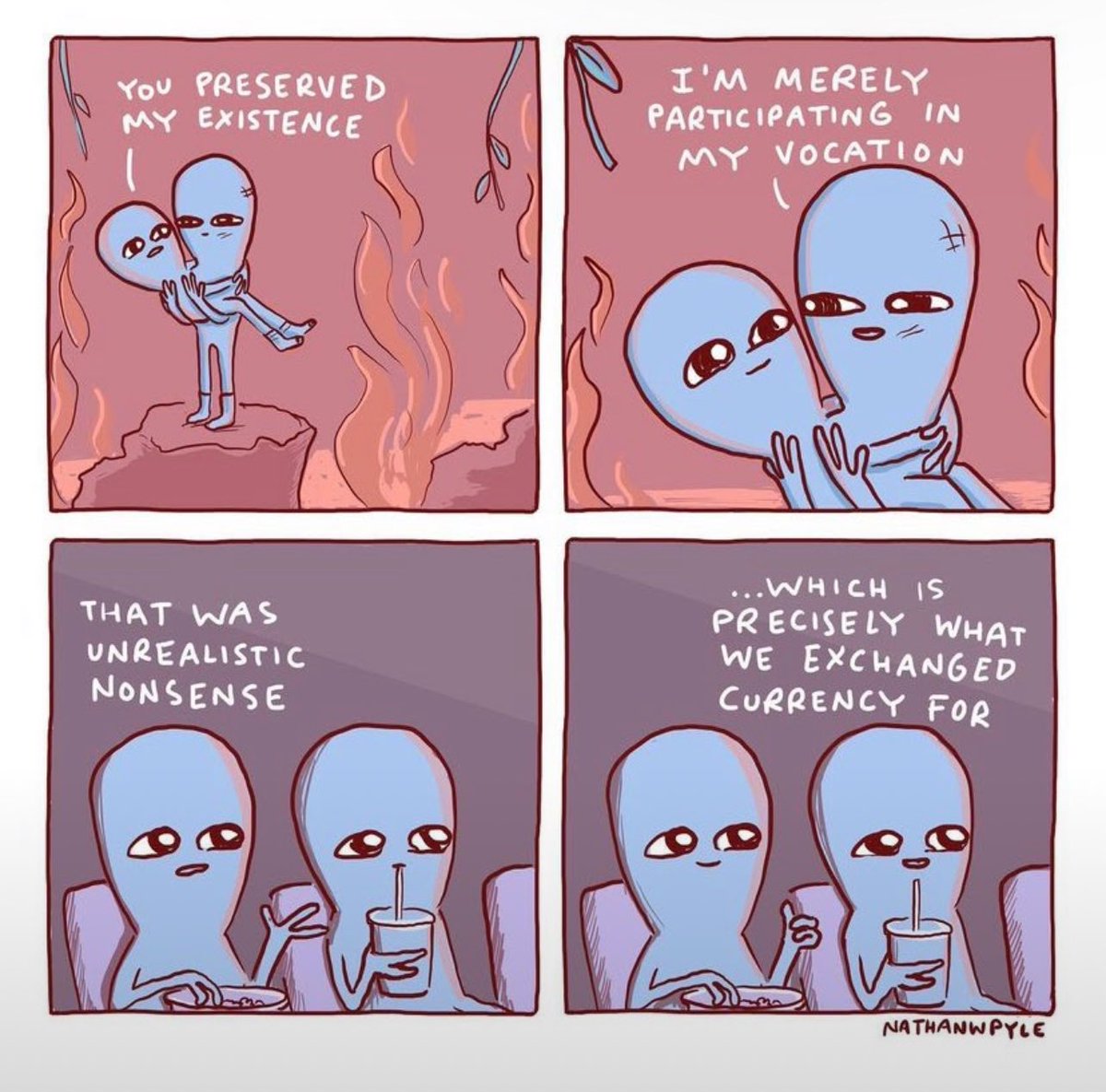MakOnPointe's tweet photo. It’s been 3 years since i shared @nathanwpyle’s post of this comic on instagram, @heresdabbi responded to it, and we started talking. Now we are celebrating our first New Year’s Day married. Time flies. 🥹 https://t.co/9G6a5BpFtK