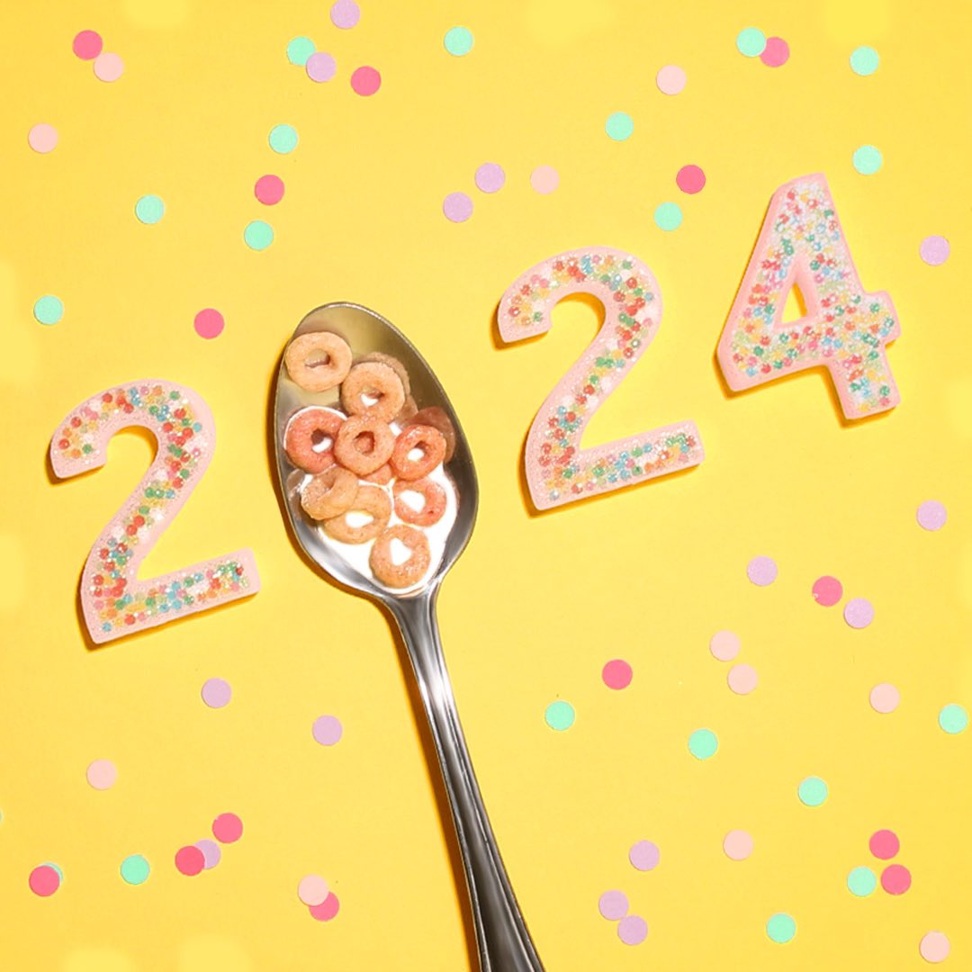 Sending you a spoonful of happiness and a bowl full of cheer in the new year.🥣 Happy 2024!🎉