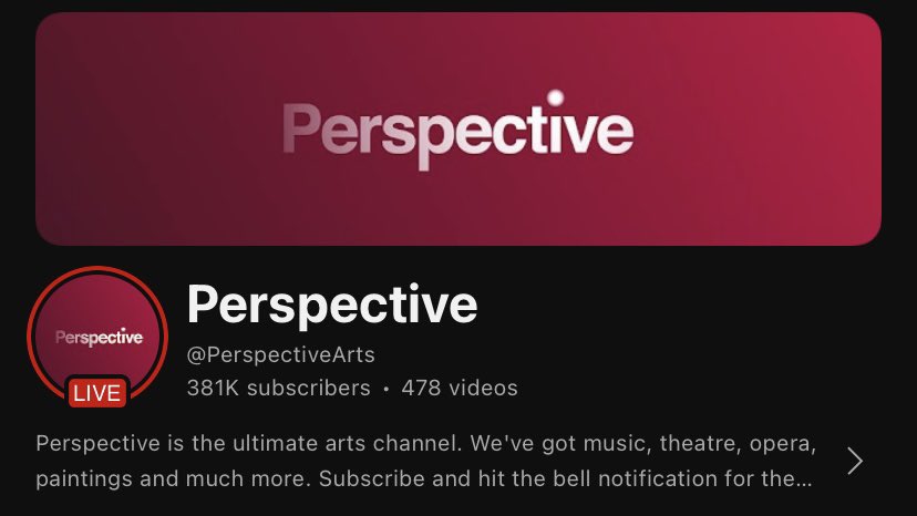 genclikduragi's tweet photo. Perspective

Perspective üstün bir sanat kanalı. Müzik, tiyatro, opera, resim ve çok daha fazla alanda hazırladıkları içerikleri sanat severler ile buluşturuyor. https://t.co/I63AWyX91h