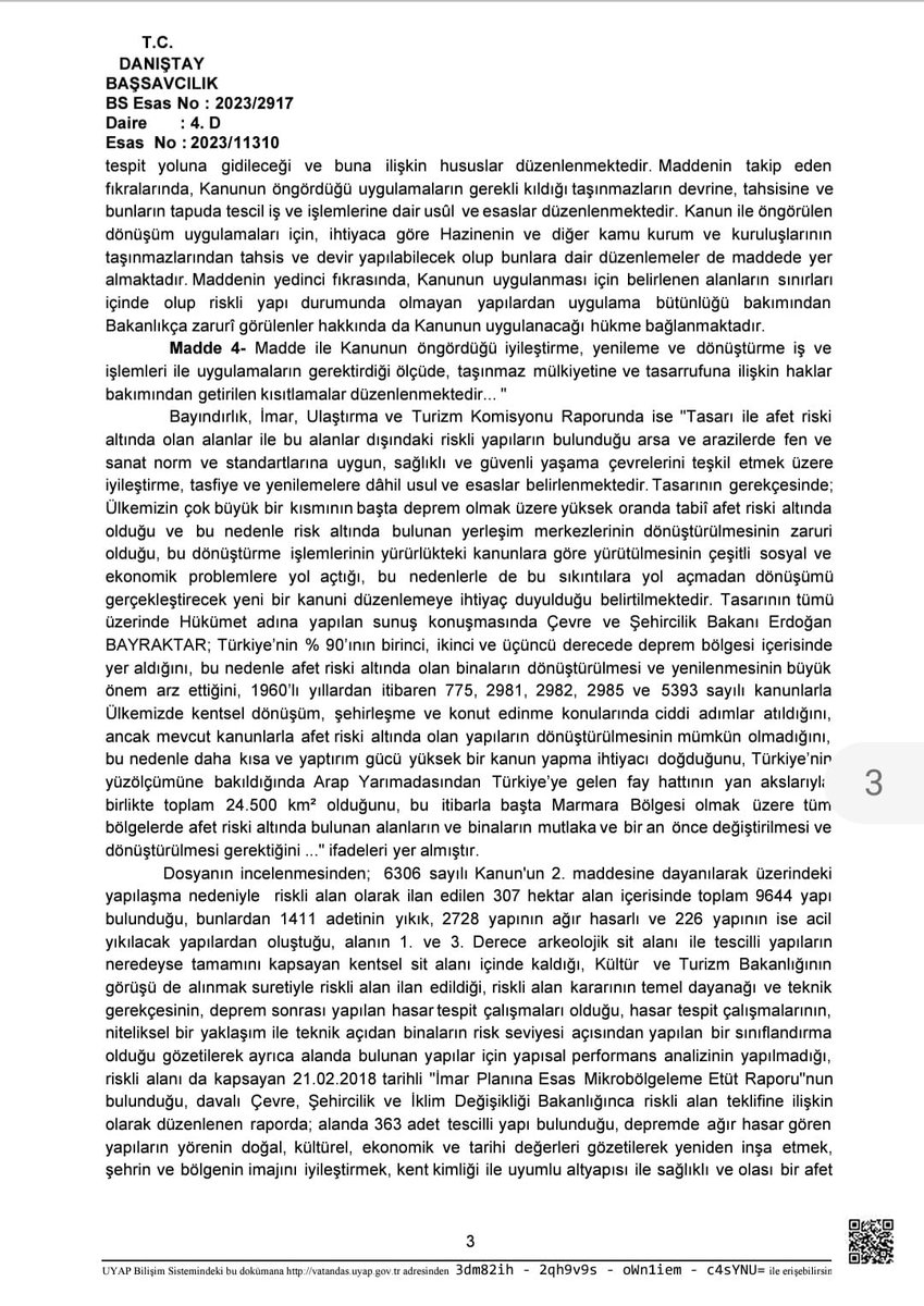 AlkanEcevit's tweet photo. Danıştay Savcılığı , Hatay Antakyada depremden sonra 307 hektar alanın riskli alan olarak ilanına ilişkin 7033 sayılı Cumhurbaşkanlığı kararının iptali gerektiği görüşünü Danıştay 4. dairesine bildirdi. Deprem olmadan önce can kurtarmak için, riskli alan ilan edecektiniz !!!