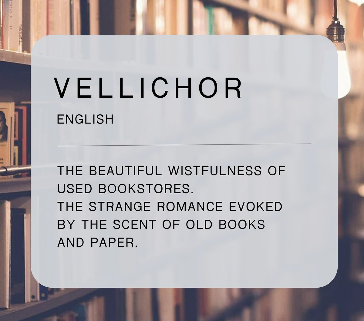 The word of the day is…