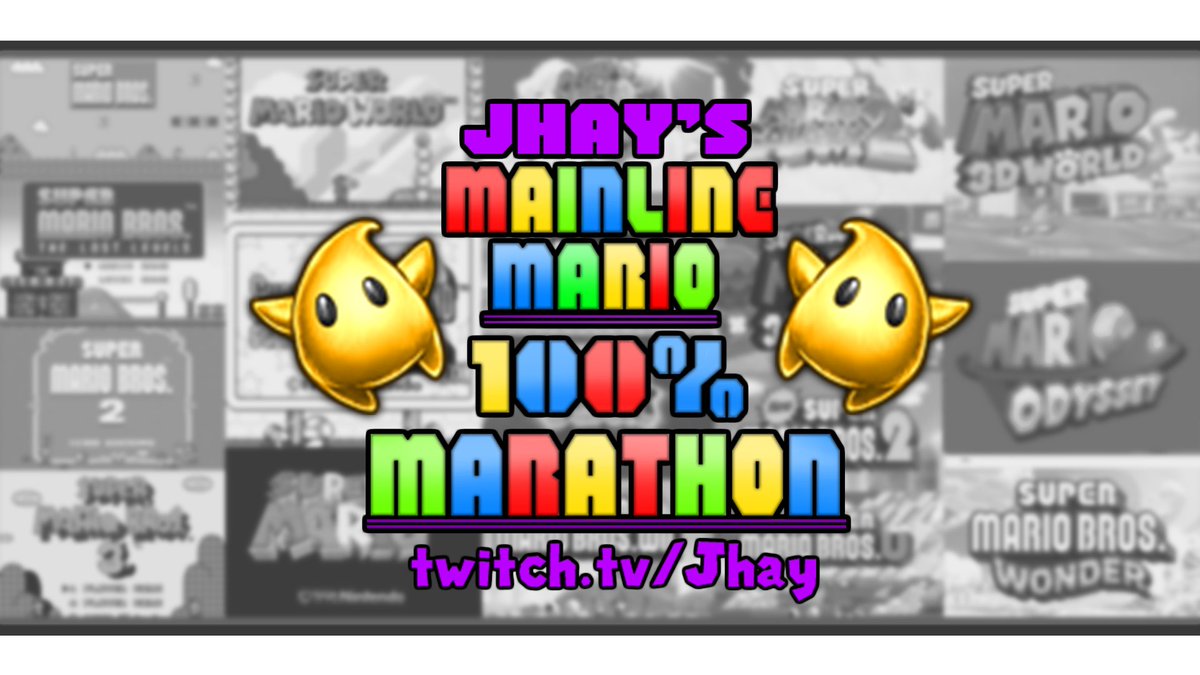I’ve been pretty offline recently, but now I’m back and it’s time for a big 2024 announcement! 

This year, I will attempt my biggest speedrun challenge yet:
The 100% Mainline Mario Marathon!
18 Mario Games - 100% Completion

THE GAMES:
Super Mario Bros.
Super Mario Bros. The