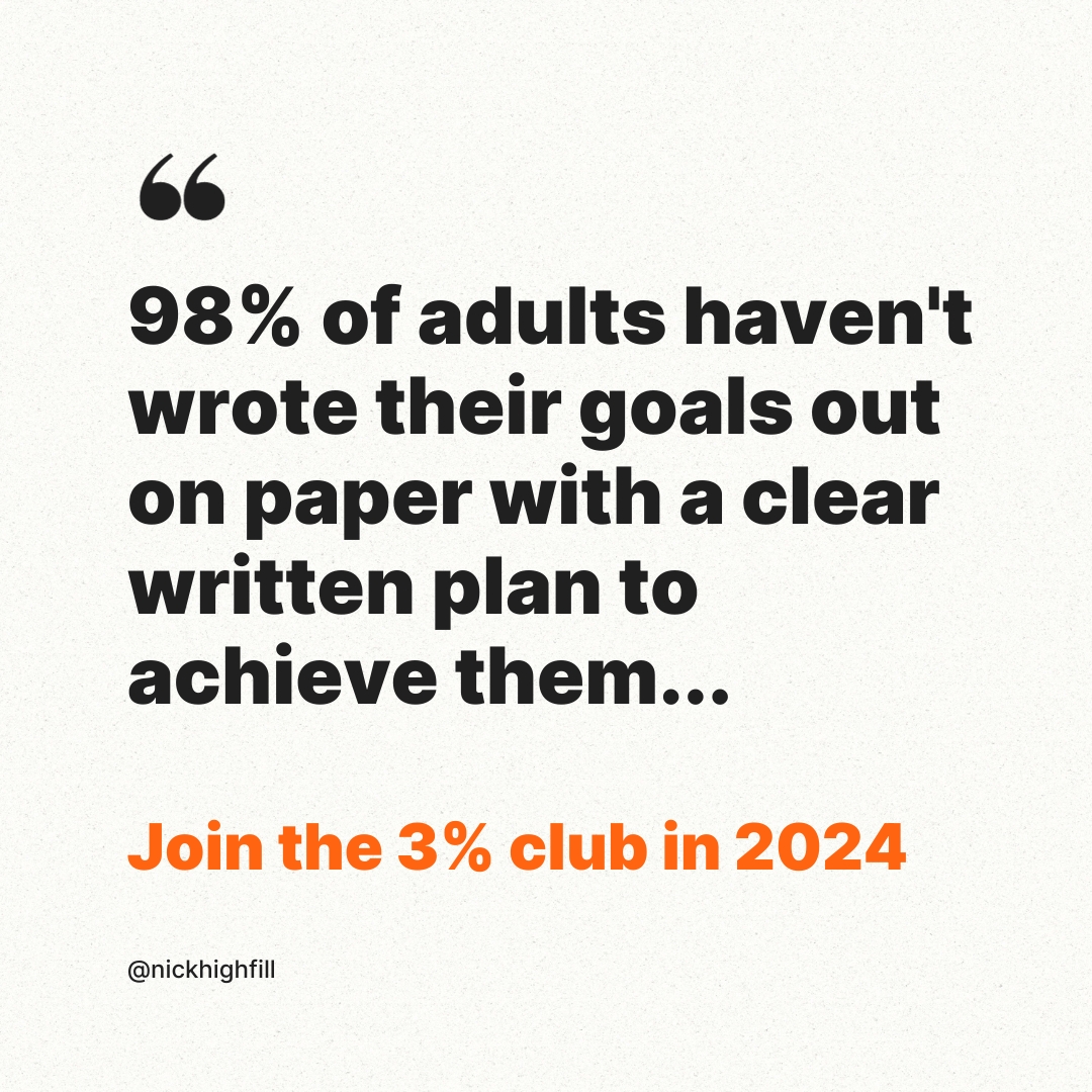 Join the 3% club in 2024

#2024goals #goalsetting2024 #2024motivation #1440