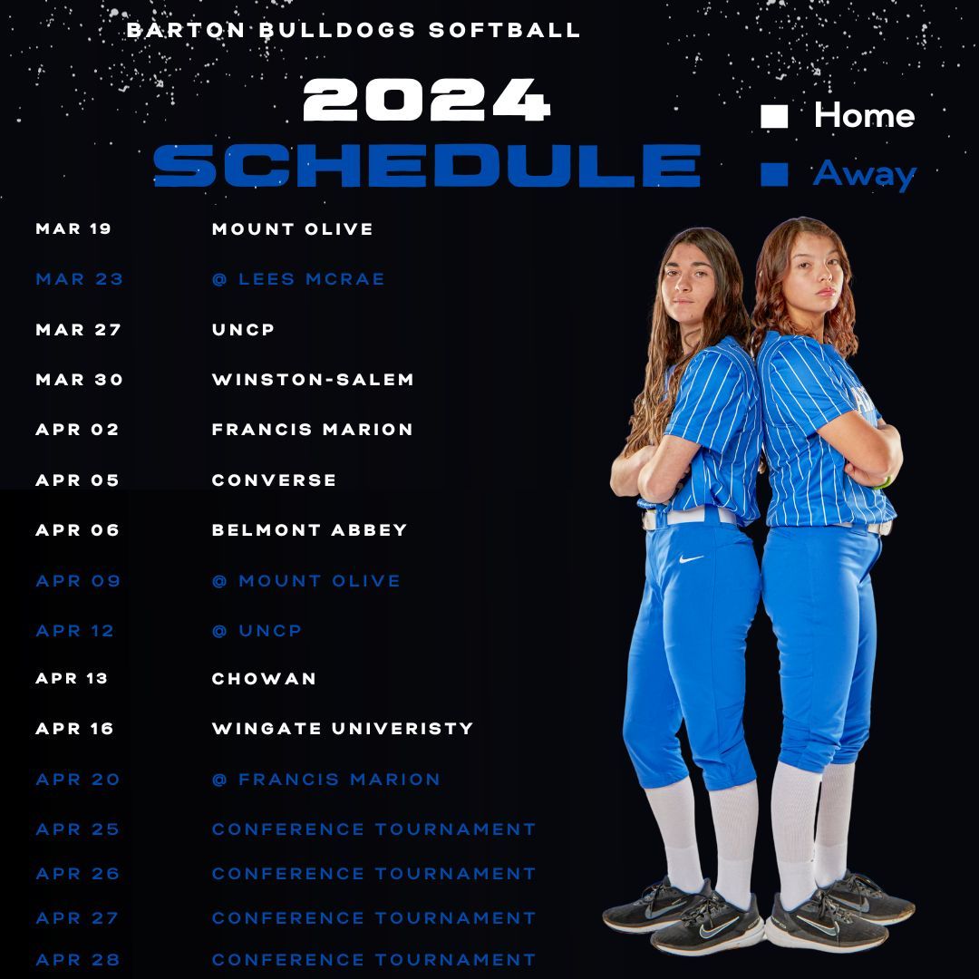 Barton_Softball's tweet photo. Mark your calendars ⤵️ 

33 days until we take the field at Jeffries❗ 

#RollDawgs🐾  #Team44 https://t.co/YOa3tACGt7