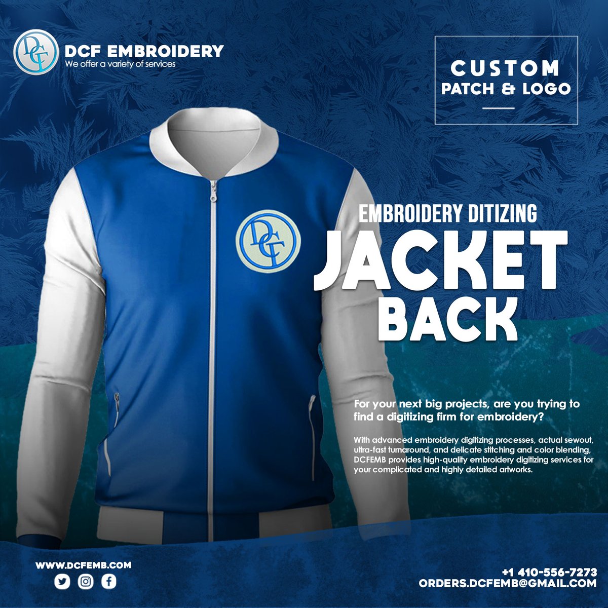 Dive into the world of embroidery digitizing and watch your hoodies and jackets transform! ✨🧵 Elevate your fashion game with every stitch. Join the trend now!

Link: dcfemb.com/jacket-embroid…

#embroiderydigitizing #EmbroideryHoops #EmbroideryMachines #EmbroideryTips