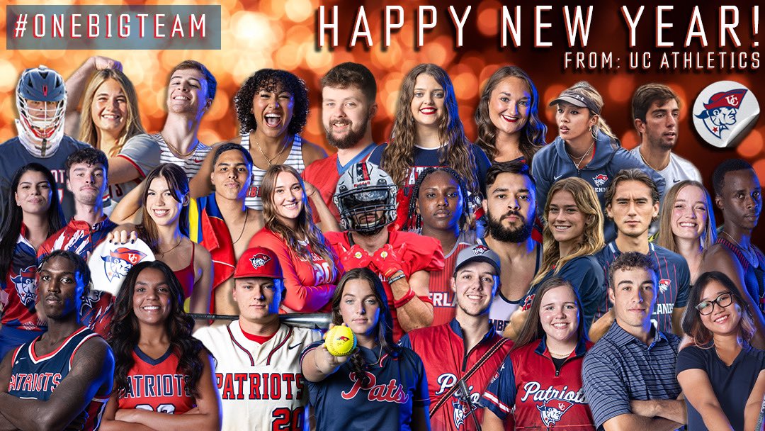 UC_Patriots's tweet photo. Happy New Year from UC Athletics!! We can’t wait to see what 2024 has in store 🥳 #OneBigTeam https://t.co/1WnTZLv0xU