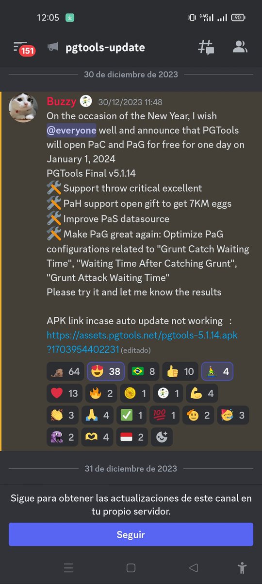 engel_go's tweet photo. 🎉🎆🎇🥳🍾 Licencias PAC y PAG gratuitas hasta las 7 am del 2 de Enero, celebrando el año nuevo con PGTOOLS. Aprovechen el día de hoy farmeando sus cuentas 🥳🙌🏼
#PokemonGO #PGTOOLS https://t.co/3PzWY9umAg