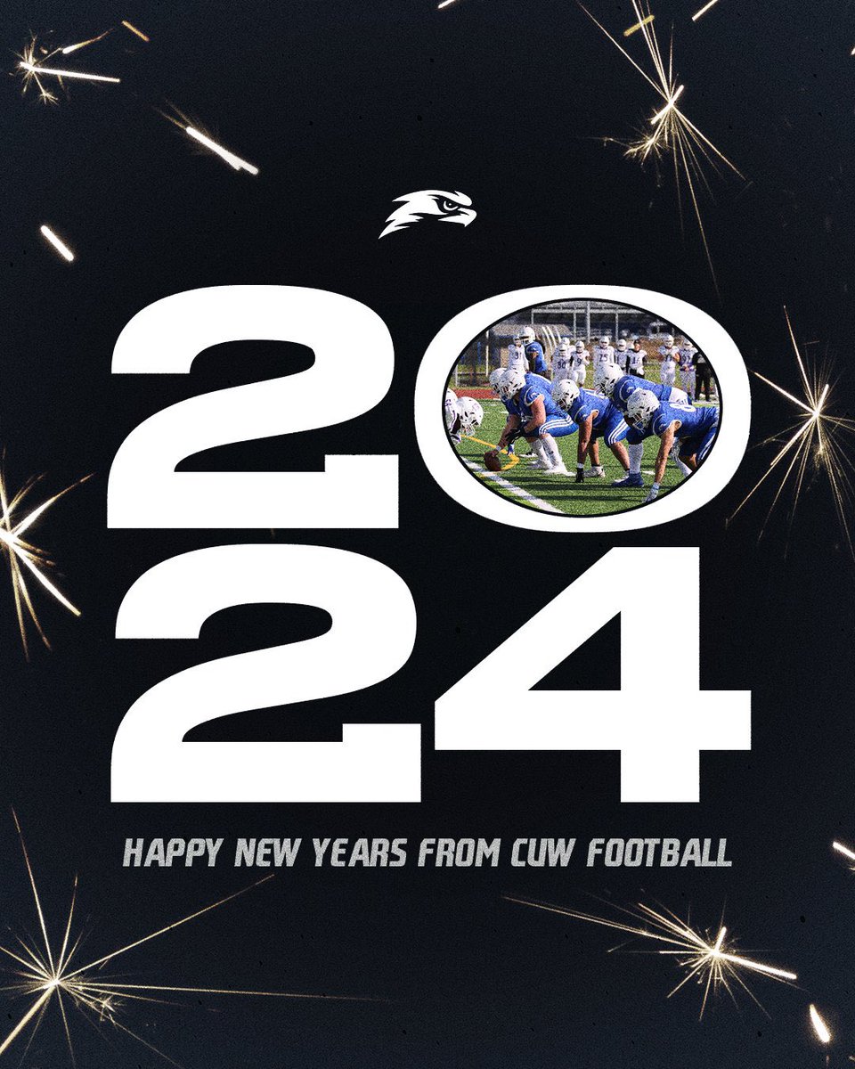 Happy New Years from the CUW Football Family! 🎇🎆🎉 #CUWFootball
