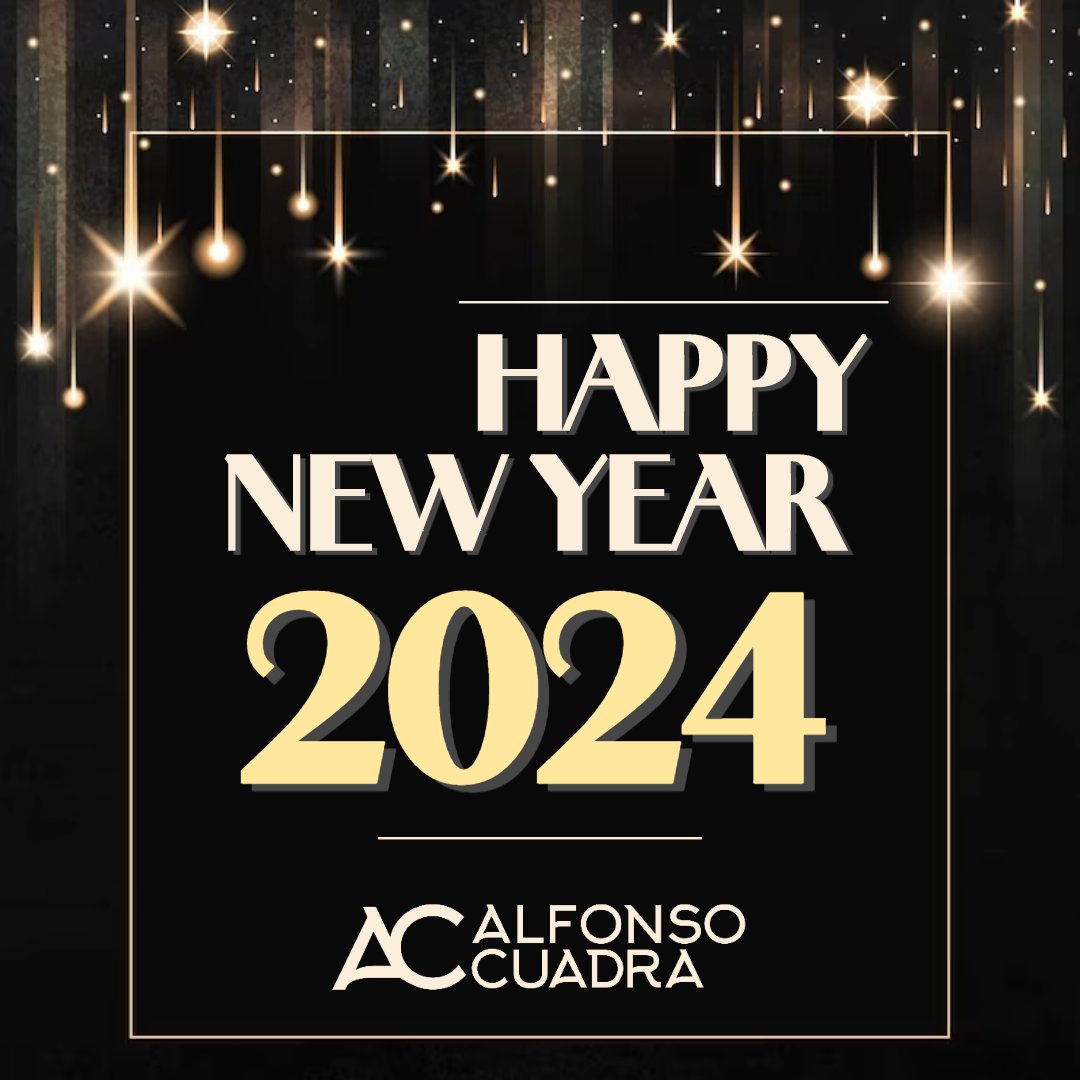 🥳 Happy New Year 🥳 Here’s to a year filled with opportunities, growth, and success 🦅🔝🔥

 #alfonsocuadra #goodbye2023 #hello2024 #wealthgeniushq #wealthgeniusgroup #realestate #realestateinvesting