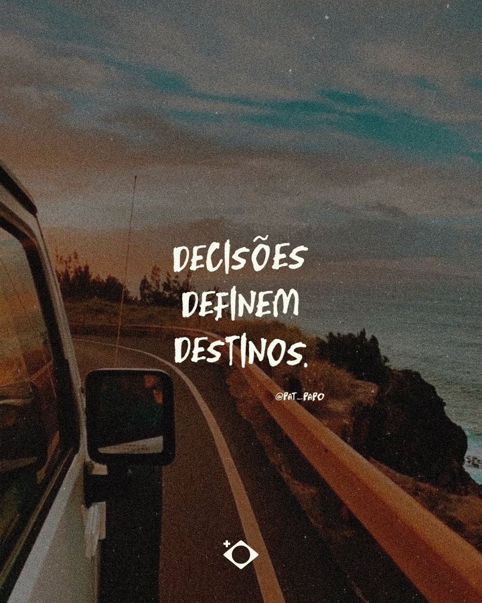 maisbrasil's tweet photo. "Não temos o controle do que vai nos acontecer, mas temos o controle sobre o que fazer do que nos acontece.

São as nossas escolhas que contam a nossa história, são as nossas decisões que definem o nosso destino.

Decisões
Definem
Destinos." ✨ https://t.co/ArbavUJJCx