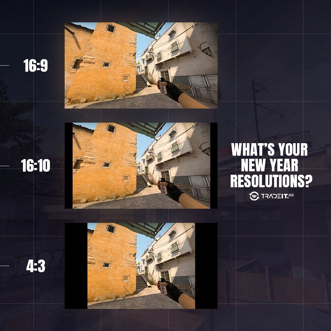tradeit_gg's tweet image. What is your new year resolution in CS2? xD