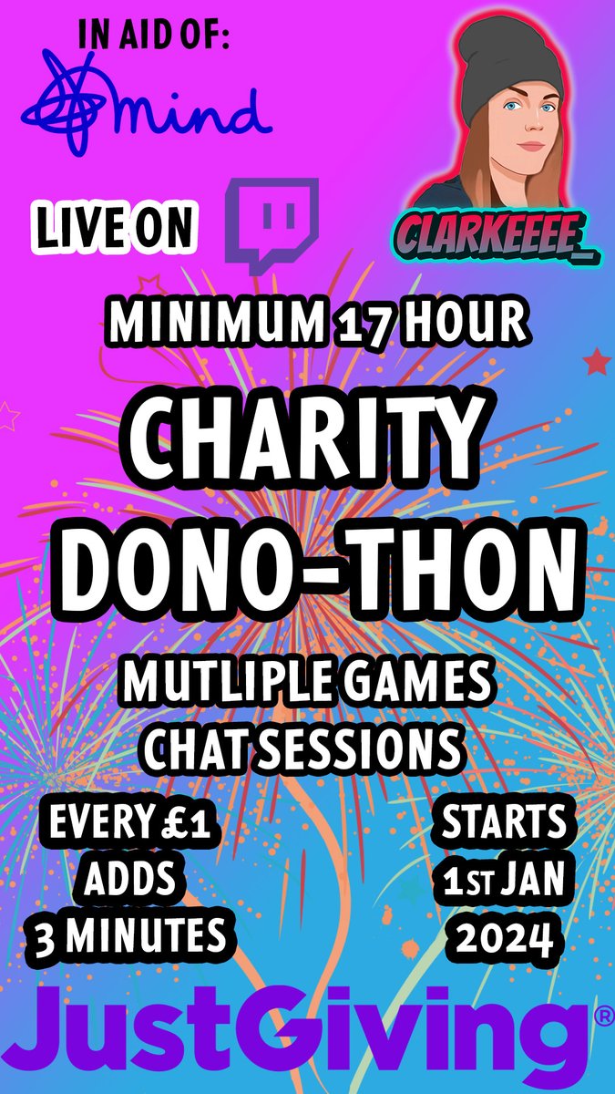 Clarkeeee6's tweet photo. Live right now and we're raising money for @MindCharity, the more you donate, the longer i go 😏 https://t.co/NRygQmlQ7O
