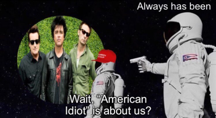 It’s hilarious it took conservatives until 2024 to figure out that the band Green Day doesn’t like them lmao