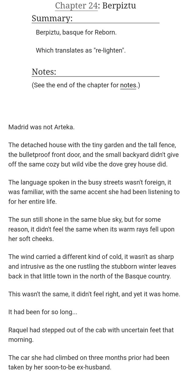 Chapter 24 - "Berpiztu"

Not even a year after my last update... I mean it could have been way worse. But that being said HAPPY NEW YEAR! Enjoy my sweet cupcakes, love you all immensely no matter how long it always takes me to write new chapters ♥

archiveofourown.org/works/34826791…