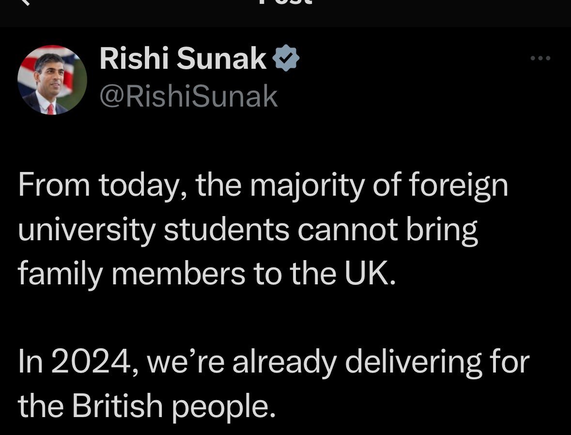 Happy New Year from Rishi to all those foreign students, whose massive fees keep every UK university running.
