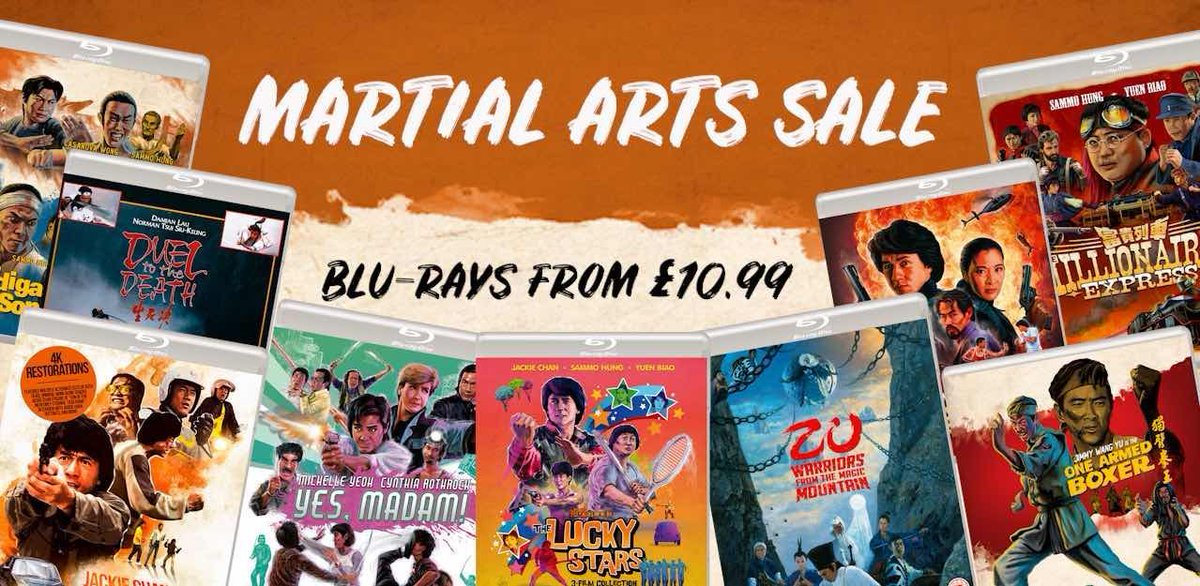 Eureka's New Year MARTIAL ARTS SALE! Blu-rays FROM £10.99 each! bit.ly/41FIrtG For a limited period, there are a number of Martial Arts titles are on sale via the Eureka Store! Sale ends at 12pm (GMT) on Friday 5th January 2024.