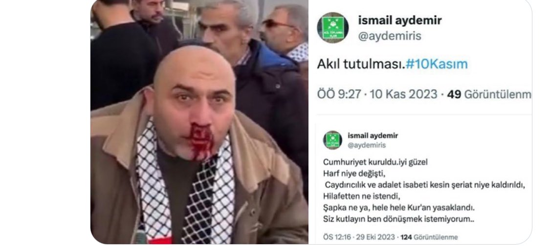 #EgeAkersoyYalnızDeğildir İsmail Aydemirin sayfasına bakın Cumhuriyet ve Atatürk’le ilgili paylaşımlarına, asıl bu kişi suç işlemiştir. Bu ülkenin kurucusuna bu ülkenin yönetim şekline açık olarak tehdit oluşturan paylaşımlar yapmıştır..!!