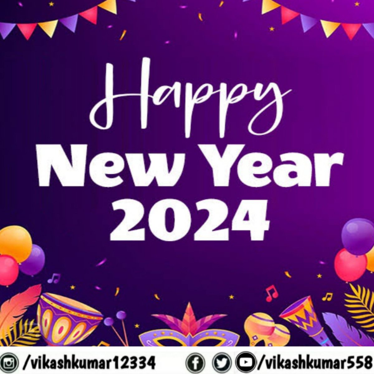 Vikashkumar558's tweet photo. 2024 should mark a new chapter for you. so, leave all the sorrows behind and move forward with determination in your heart. #HappyNewYear2024 https://t.co/JVHaCmP5DK