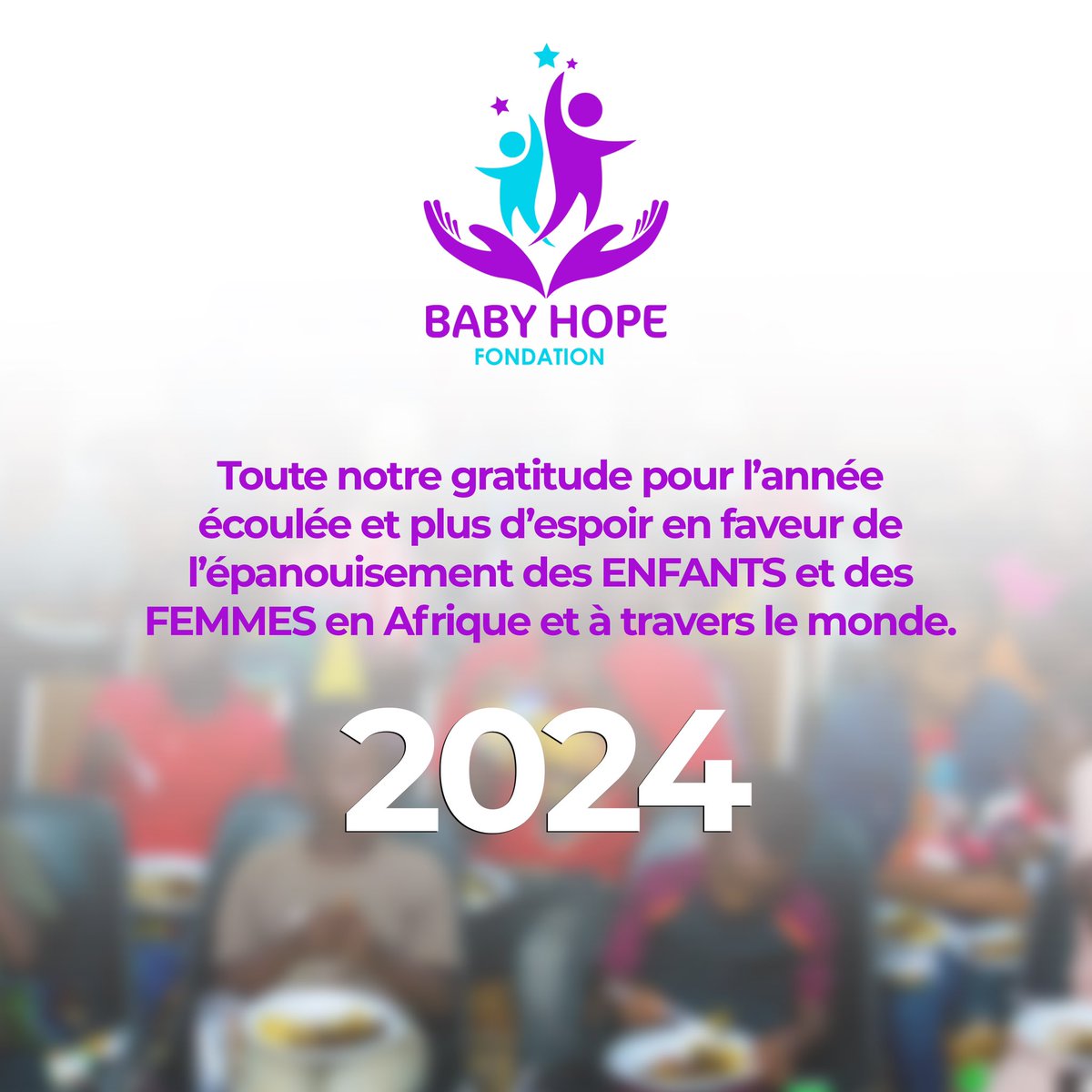 #NouvelAn2024

La Fondation Baby Hope vous souhaite une excellente année 2024!

Ensemble,cultivons l’espoir et l’amour autour de nous.

#HappyNewYear2024