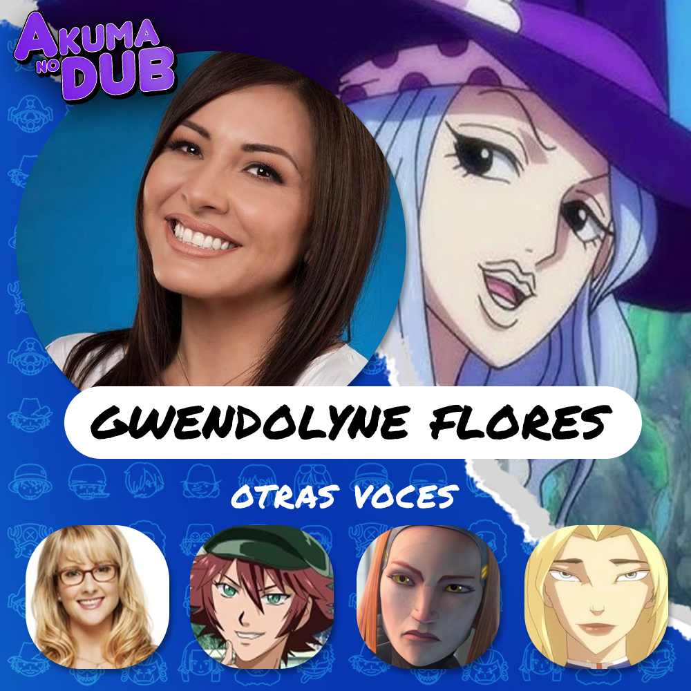 Akuma no Dub (@akumanodublatam) on Twitter photo Confirmado! Gwendolyne Flores (<a href="/Gwendolyne_F/">Gwendolyne Flores G</a>) la voz de Whitey Bay para la temporada de Marineford. #ONEPIECE📷 #onepiecedoblaje #doblaje #sabaody #Marineford Confirmado! Gwendolyne Flores (<a href="/Gwendolyne_F/">Gwendolyne Flores G</a>) la voz de Whitey Bay para la temporada de Marineford. #ONEPIECE📷 #onepiecedoblaje #doblaje #sabaody #Marineford