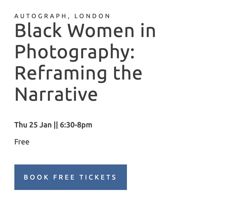 Just sharing some 'me' news #photography

1 - I got DYCP funding in December - insha'Allah this month I'll be starting work on becoming an archivist!

2 - I'll be on a panel at Autograph ABP later this month. Tickets at link below.

autograph.org.uk/events/black-w…