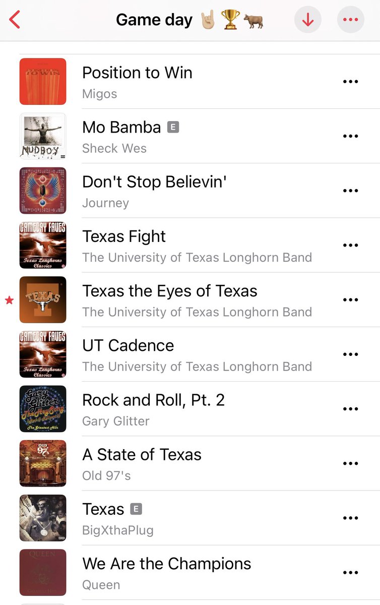 #LonghornNation what songs do I need to add to my game day playlist?

#HookEm