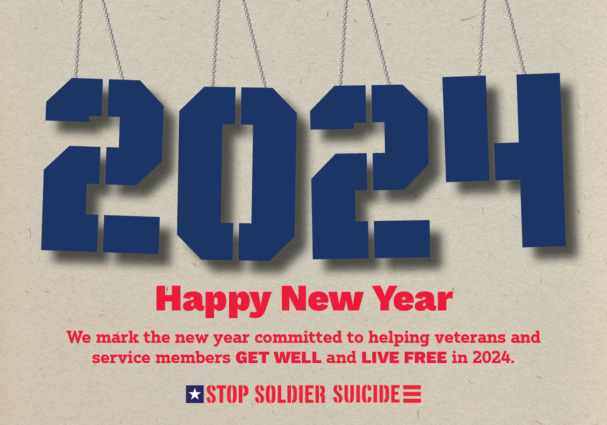 SoldierSuicide's tweet image. #HappyNewYear from all of us at SSS. 2024 may have just begun, but the fight's not over! #MentalHealthAwareness