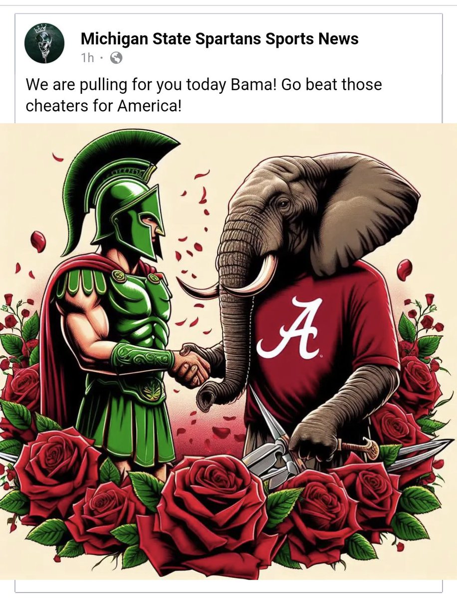 Look what a Michigan St fan sent me.  ❤️