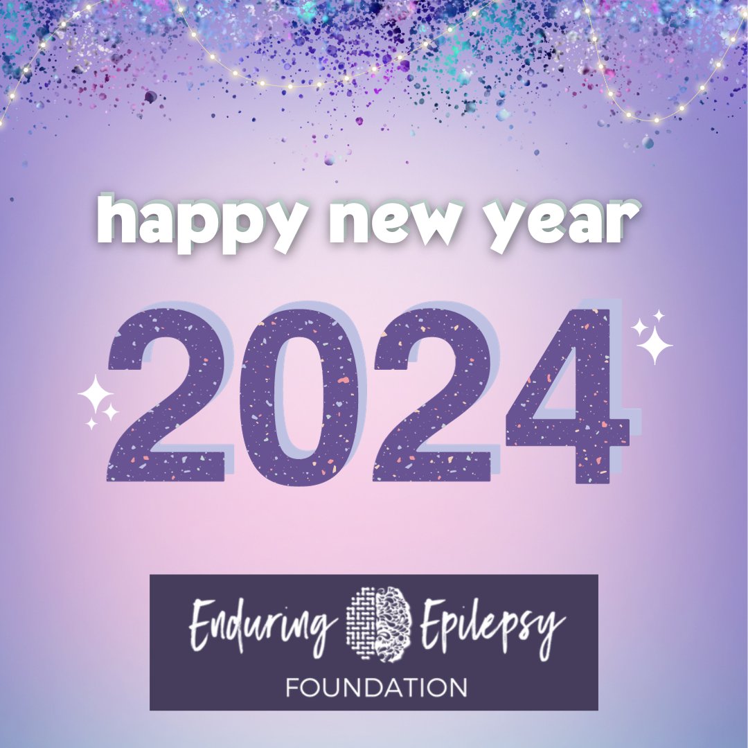 EndureEpilepsy's tweet photo. 🎊 #HappyNewYear 🎉 May the #NewYear bring you #health and #happiness 🙂 #FreshStart #welcome2024 #BlessingstoAll 💜 https://t.co/yrbqO8asDA