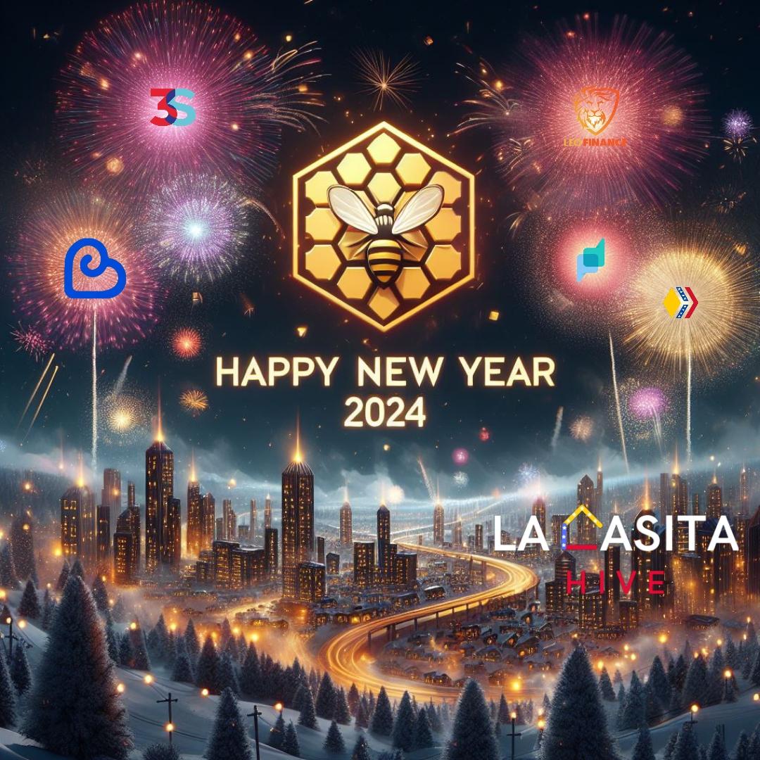 lacasitahive's tweet photo. Desde la comunidad de #lacasitahive, queremos desearles a todo ese conglomerado de abejitas en la #web3 un feliz año nuevo 2024 esperando que este sea el año de la consolidación de nuestro maravilloso ecosistema #hive!
#happynewyear #tipu #ocd https://t.co/dPMFcHdMKn