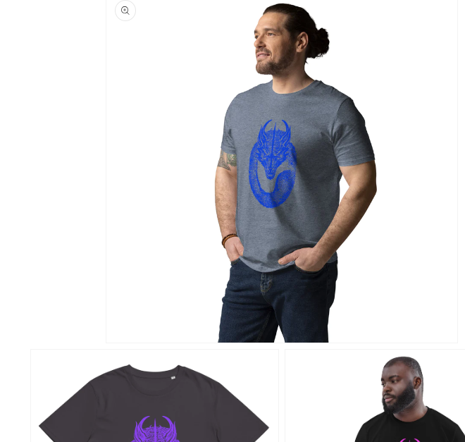 Gabriele2500's tweet image. From Promt to T-Shirt. Eigenpromt #remix generative filling #Adobe #Vectorizer, vector correction #adobeillustrator. Hurry, the year of the blue dragon starts soon gabriele2500.com/products/unise…