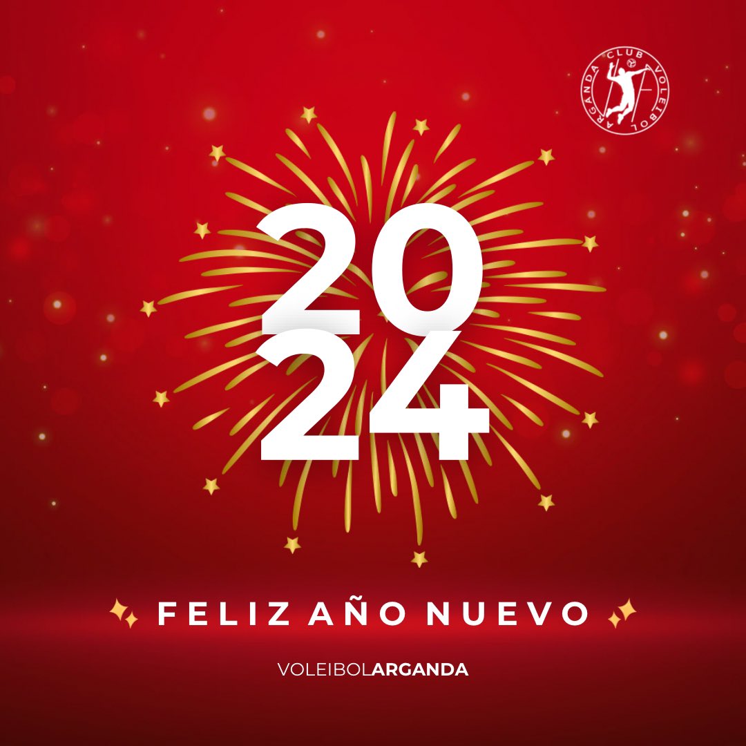 voleibolarganda's tweet photo. 🎆 ¡FELIZ 2024! 🎉

Desde el club Voleibol Arganda os deseamos una buena entrada de año y un feliz año nuevo 🎊 

A por un año lleno de éxitos 🔜 2️⃣0️⃣2️⃣4️⃣

#SOMOSEQUIPO🔴⚫️ https://t.co/brlzodYqk7