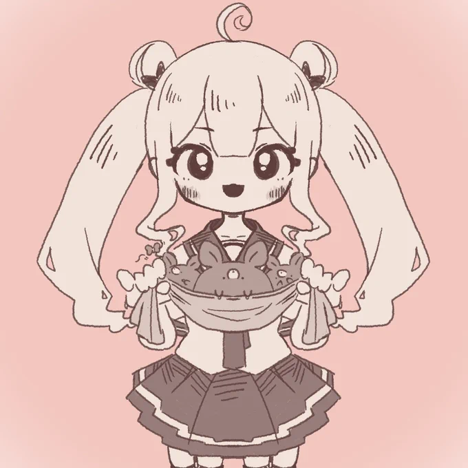 新しいブラシのためし描きから謎の絵が誕生しました!