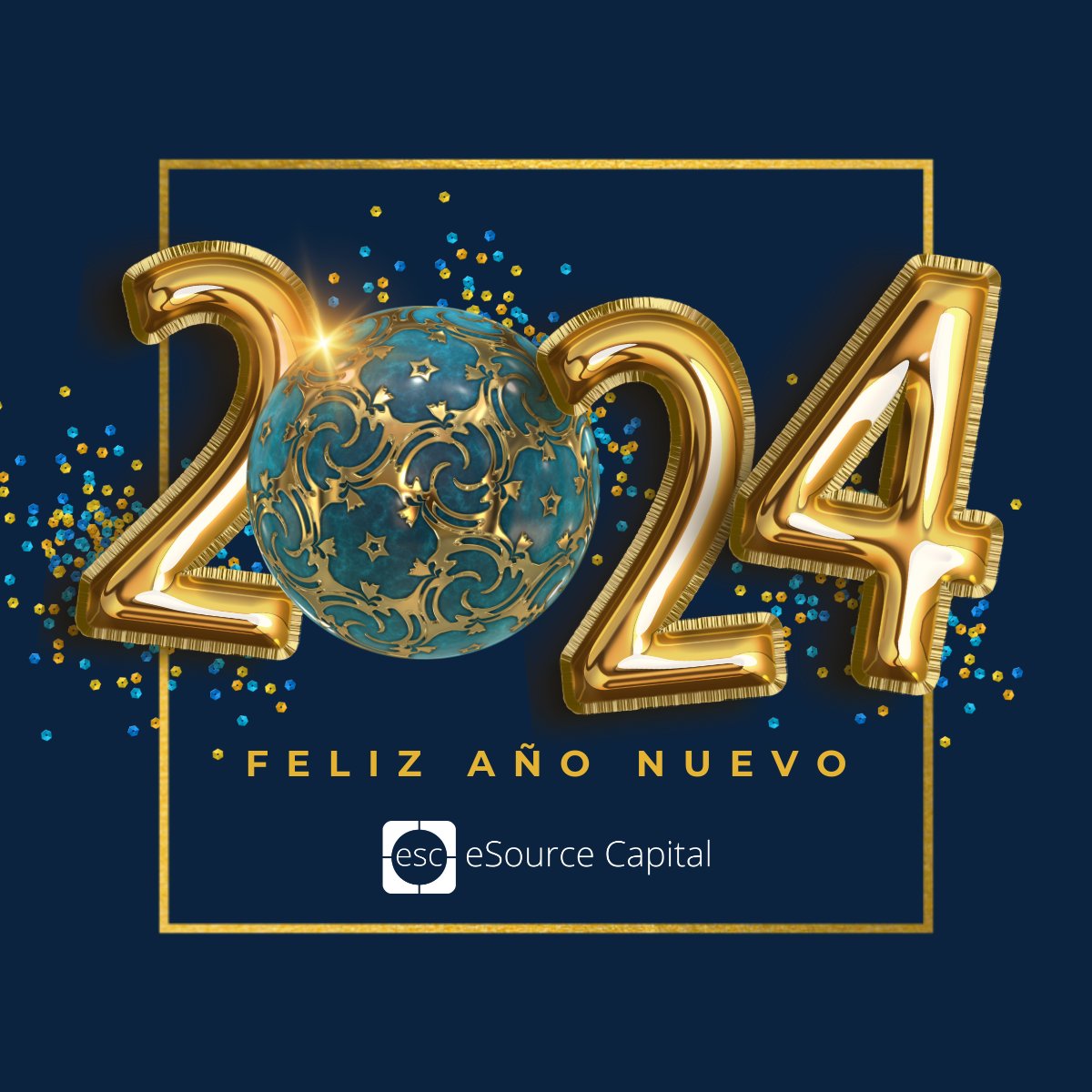 esourcecapital's tweet photo. Bienvenido, Año Nuevo 2024! 🌟 A nuestra querida familia de eSource Capital, les deseamos un año lleno de éxitos, innovación y momentos extraordinarios. ¡Gracias por ser la fuerza impulsora detrás de nuestro éxito continuo! 🥳✨ #FelizAñoNuevo #eSourceCapital #Éxito2024 https://t.co/41WoDKuKSd