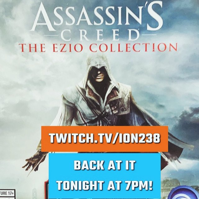 Ion238's tweet photo. Longer stream tonight at 7pm! Come hang out on https://t.co/4OZyghIIFv as we continue #assassinscreedrevelations for the first stream of #2024 😃😃 

#assassinscreed #acrevelations #eziocollection #gaming #streaming #twitch #twitchstreamer #twitchaffiliate https://t.co/eD6PrPGUoB