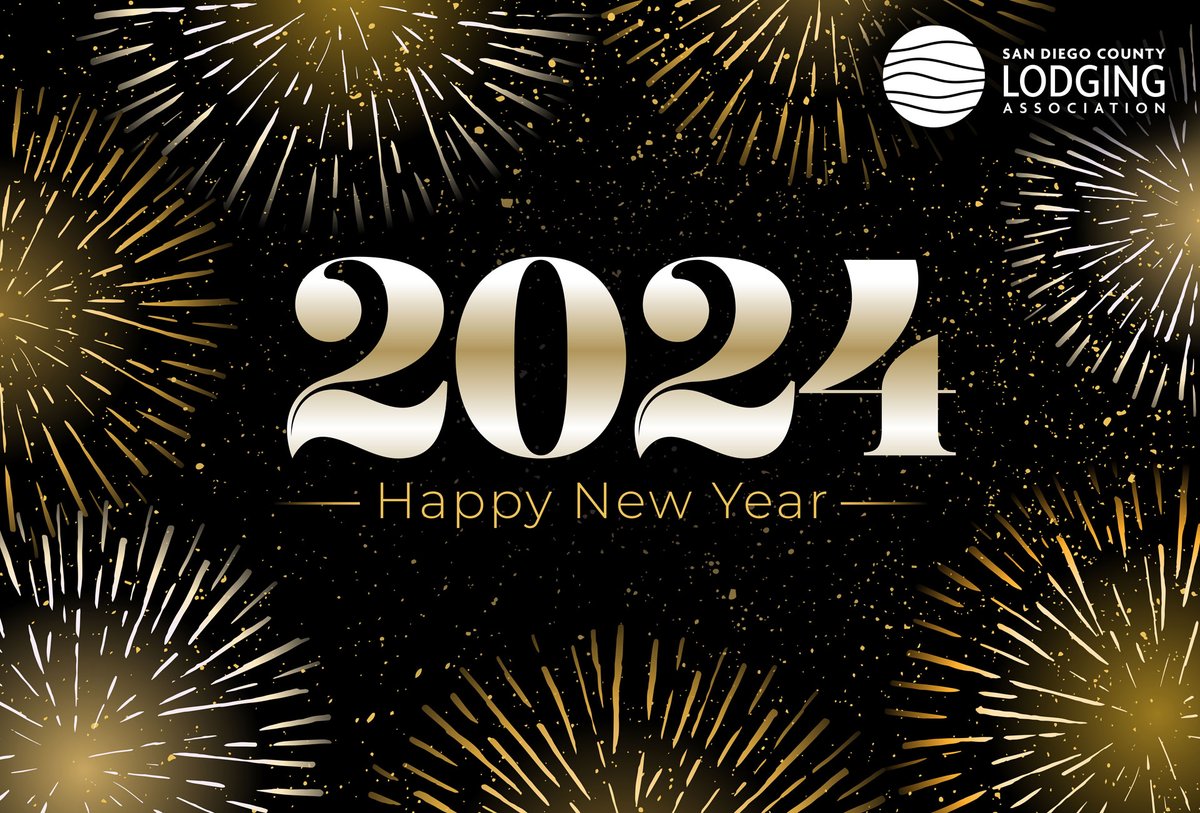 Wishing you a year ahead filled with laughter, love, and countless moments of happiness. Happy New Year from all of us at the San Diego County Lodging Association! 🎊🥂 #HappyNewYear #NewBeginnings #CheersTo2024