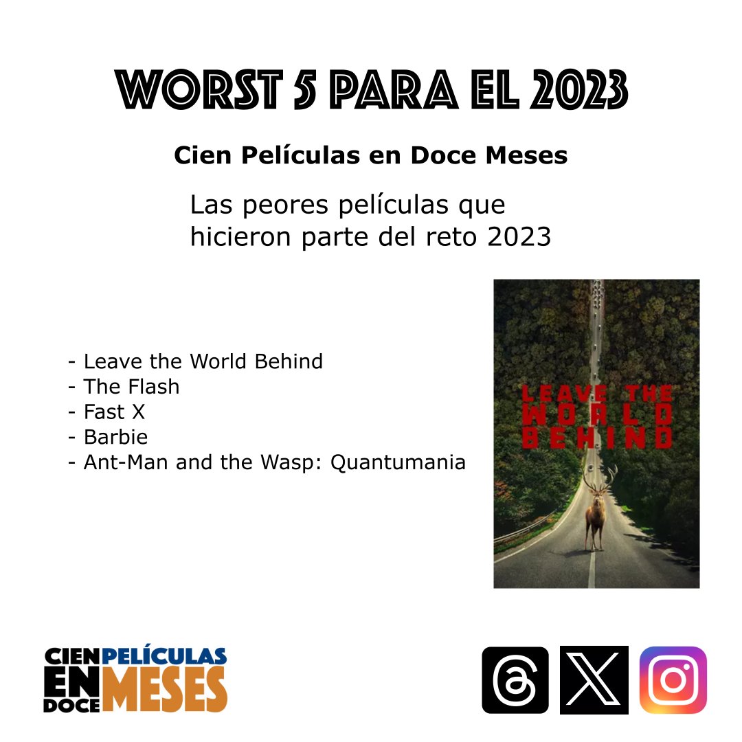 100PelisEn12's tweet photo. Exceso de expectativas, incapacidad de abandonar historias o simplemente interés en conocer opiniones impopulares, me hicieron responsable de ver producciones que no generaron esa alegría de disfrutar una buena película. https://t.co/VXeaRYpO2b