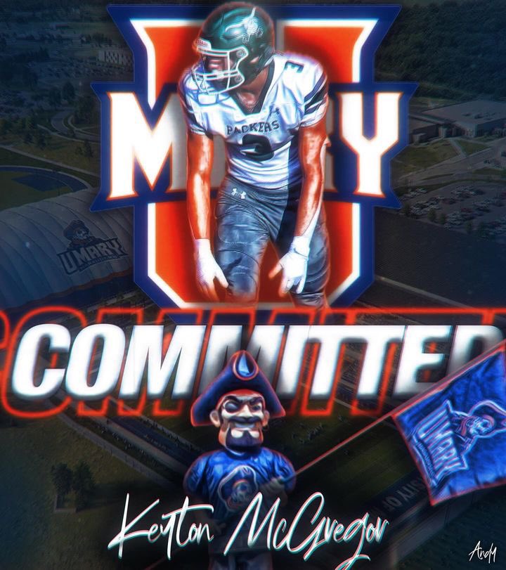 McgregorKeyton's tweet image. Committed‼️@FBCoachShann @UMaryFootball @PrepRedzoneDAK @NWahlScouting @WDAYSports