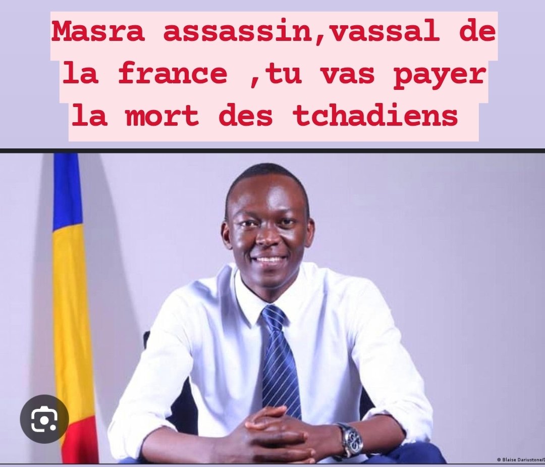 herve_patrick's tweet photo. @Succes_MASRA complice de la mort de nos fr, ils t'avaient fait confiance ,ils ont sacrifiés leurs vies pour toi ,tout ça pr que tu sois le premier du boucher de #Djamena,le vassal de @EmmanuelMacron @GmahamatIdi ?? Tu vas nous payer ta traîtrise #lestransformateurs st morts . https://t.co/DS0cluprrh