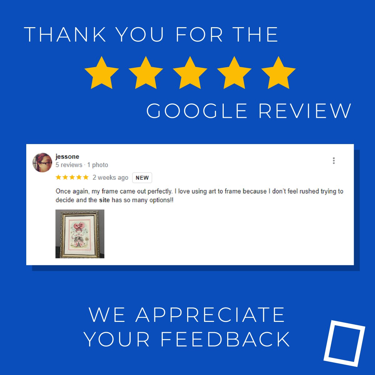 arttoframes's tweet image. Congratulations to Jessica, the winner of our December giveaway! 🎉🌟 Your support means the world to us, and we&apos;re thrilled to celebrate this season of giving with you!

#ArtToFrames #CustomFrames #GiveawayWinner