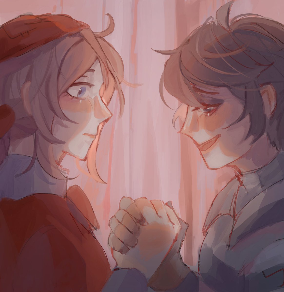 Cou29Cou's tweet photo. my lover boys 
#IdentityV #identityVイラスト #prisoner #painter #edgarvalden #lucabalsa #edluca #fanart https://t.co/7PjZvArSjN