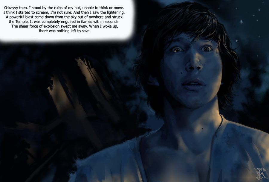 KasiopeaArt's tweet photo. Happy New Year Reylos! I have a preview of part 12 for you. I know, I know it's not a happy moment for Ben, but I can promise you he will be happy and at peace in my story. But first he must address his past (it took me long but I struggled to capture him as I see him in my mind) https://t.co/z8Nll0EmdX