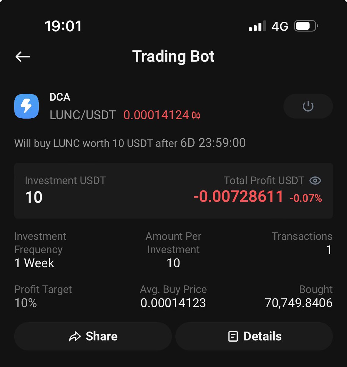 fleurialcom's tweet photo. #LUNC • #LuncCommunity, as promised: DCA 10 USDT per week for 52 weeks. Cheers 🥂 https://t.co/UVnGrZex1h