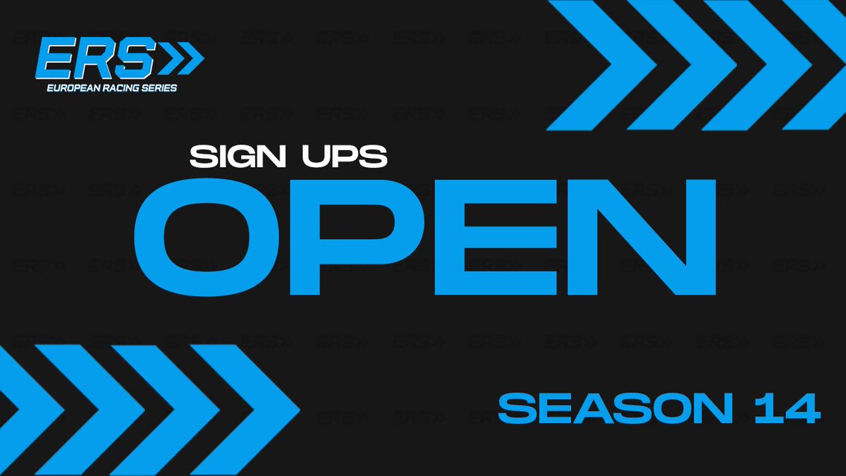 EuropeanSeries's tweet photo. ✍️SEASON 14 SIGN UPS NOW OPEN

Sign-ups are now open for Season 14 of ERS F1! 🔥

See the calendar with some interesting changes below 📅

https://t.co/QdfPeNzG8k 

#EuropeanSeries #F123 https://t.co/HNzh1by9Vj