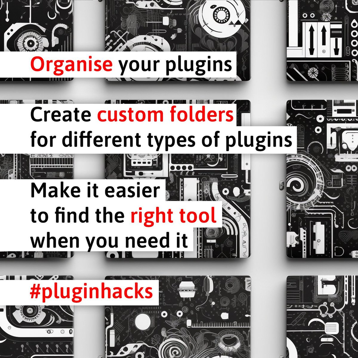 AudioPluginGuy's tweet photo. Organise your plugins...? #pluginhacks https://t.co/78yW17pOxT
